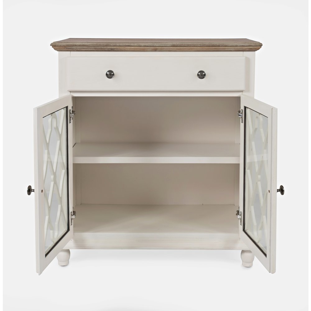 Aurora Hills Country Wire-Brushed 2 Door Accent Chest