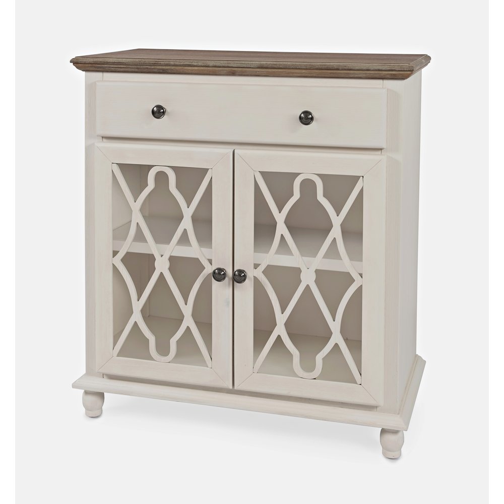 Aurora Hills Country Wire-Brushed 2 Door Accent Chest