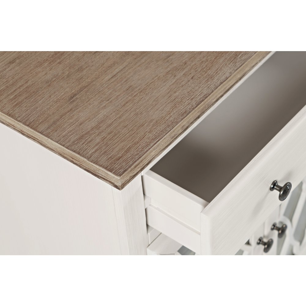 Aurora Hills Country Wire-Brushed 4 Door Accent Chest