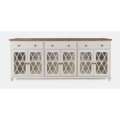 Aurora Hills Country Wire-Brushed 6 Door Accent Chest