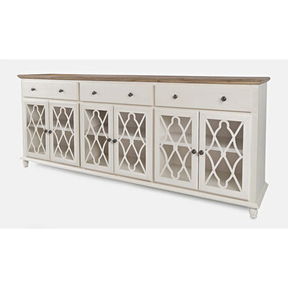 Aurora Hills Country Wire-Brushed 6 Door Accent Chest