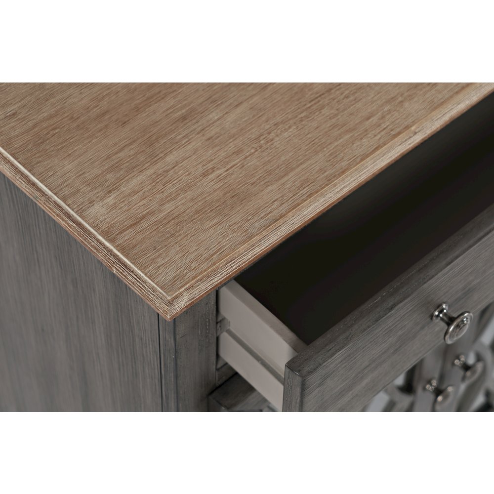 Aurora Hills Country Wire-Brushed 2 Door Accent Chest