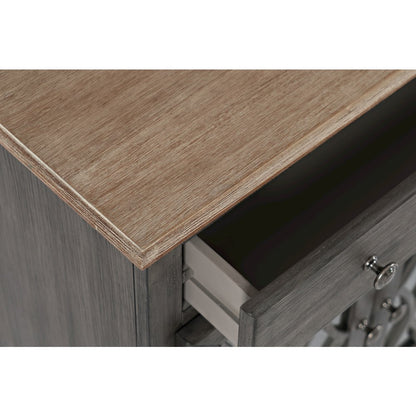 Aurora Hills Country Wire-Brushed 2 Door Accent Chest