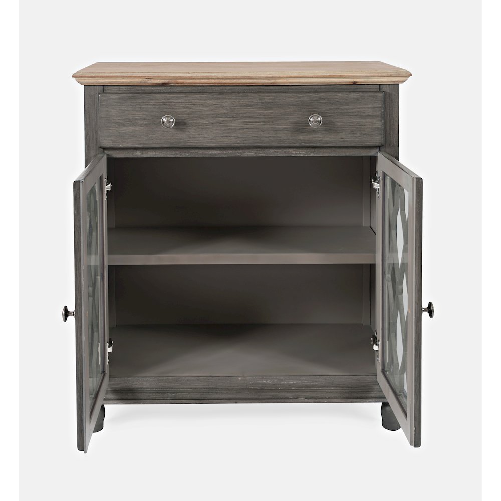Aurora Hills Country Wire-Brushed 2 Door Accent Chest
