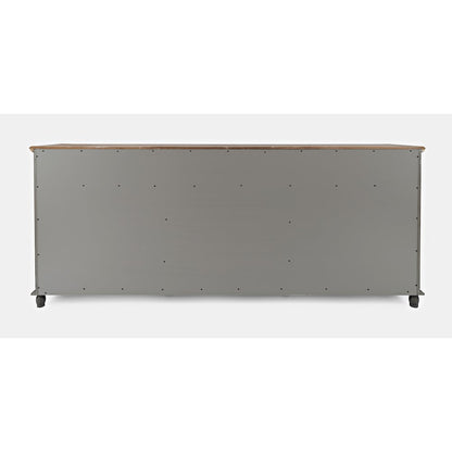 Aurora Hills Country Wire-Brushed 6 Door Accent Chest
