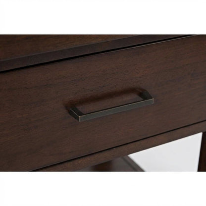 End Table with Drawer, Modern Accent Side Table for Living Room Bedroom