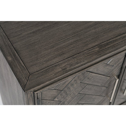Gramercy Mid-Century Modern Chevron Two Door 40" Accent Chest
