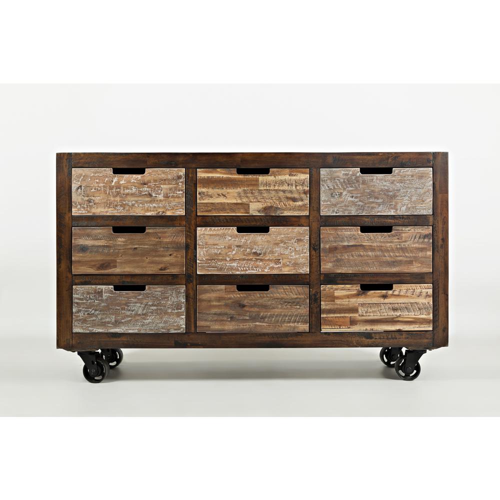 Painted 9 Drawer Accent Chest