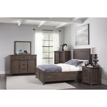 Madison County Rustic Reclaimed Pine Farmhouse King Panel Headboard