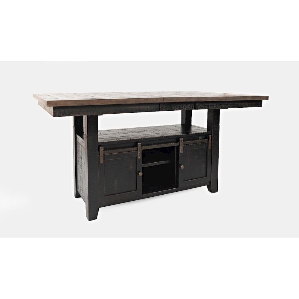 Reclaimed Pine 72" Farmhouse Counter Height Seven-Piece Dining Set