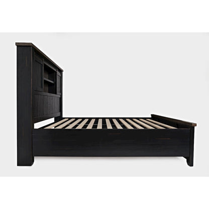 Madison County Rustic Reclaimed Pine Farmhouse King Barn Door Bed