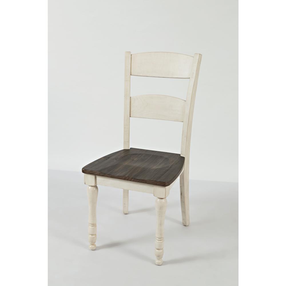 White Pine Ladderback Dining Chairs Set of 2 with Sturdy Plywood Construction