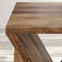 Global Archive Solid Mango Hardwood Modern Angled Jasper Table