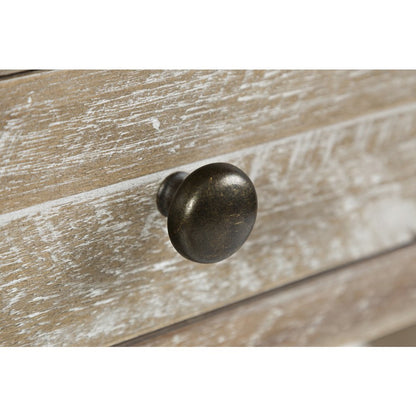 Artisan's Craft Rustic Farmhouse Distressed Solid Wood 5-Drawer Desk