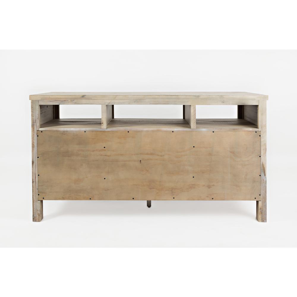 60" Media Console - Washed Grey