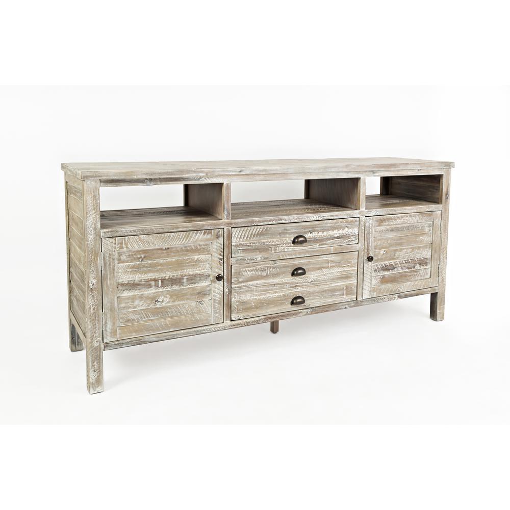 70" Media Console - Washed Grey