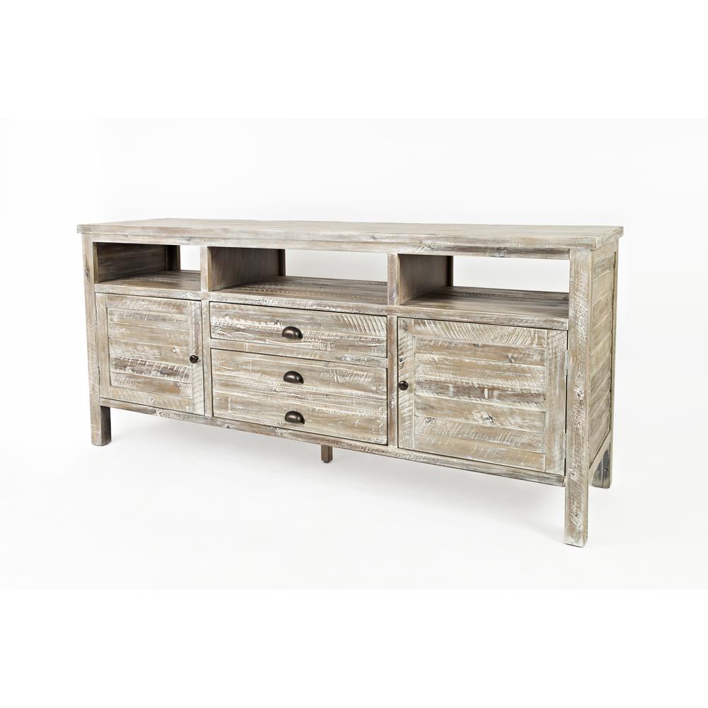 70" Media Console - Washed Grey