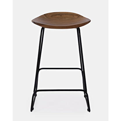 Nature's Edge Solid Acacia Counter Height Backless Stool (Set of 3)