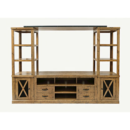 Telluride Rustic Farmhouse Solid Wood 60'' TV Console Stand