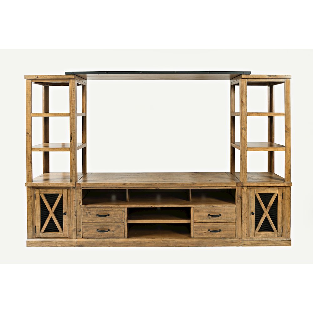 Telluride Rustic Farmhouse Solid Wood 70'' TV Console Stand