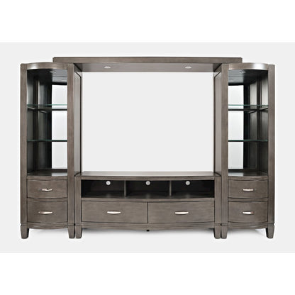Coastal Contemporary Entertainment Center with 60" TV Console and LED Lights