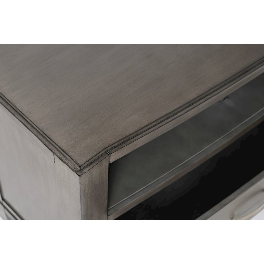 Coastal Contemporary Entertainment Center with 60" TV Console and LED Lights