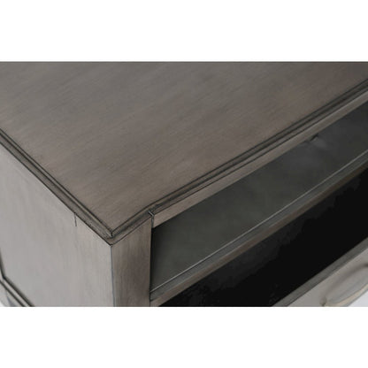 Coastal Contemporary Entertainment Center with 60" TV Console and LED Lights