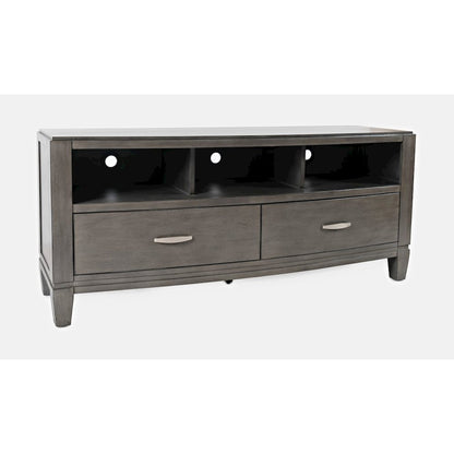 Coastal Contemporary Entertainment Center with 60" TV Console and LED Lights