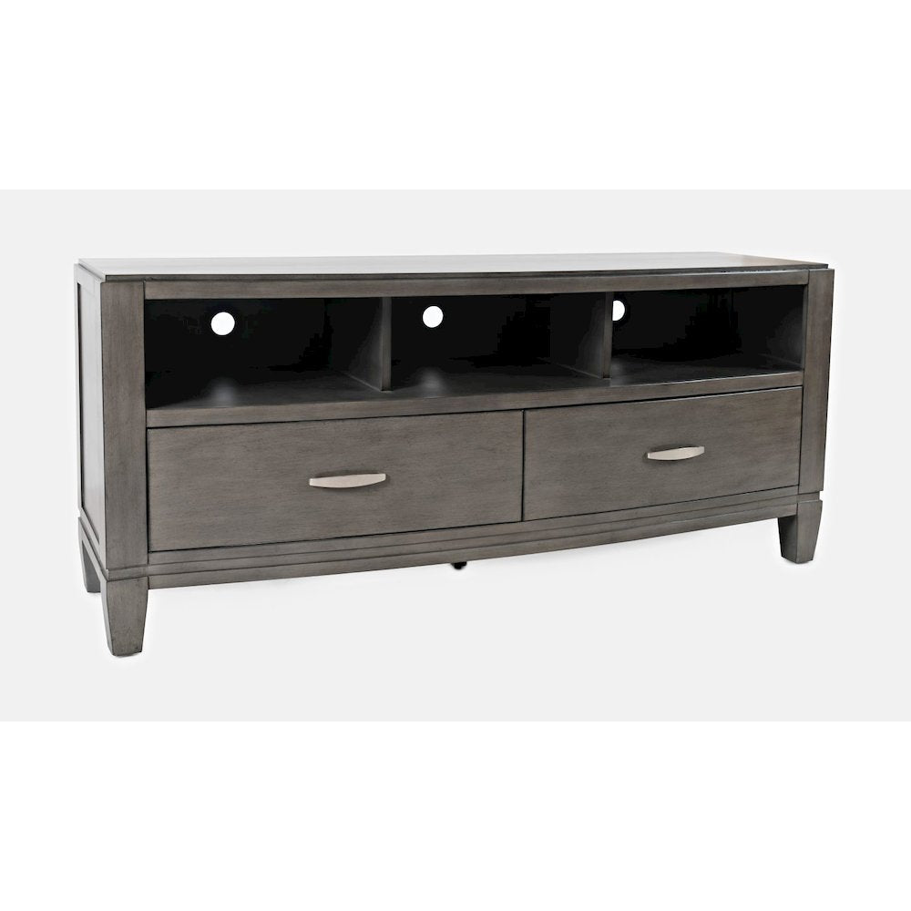 Coastal Contemporary Entertainment Center with 60" TV Console and LED Lights