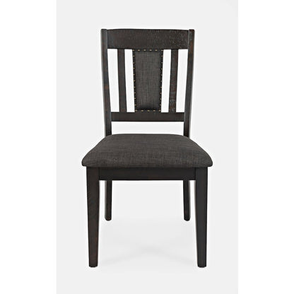 American Rustics Upholstered Slatback Dining Chair with Nailhead Trim (Set of 2)