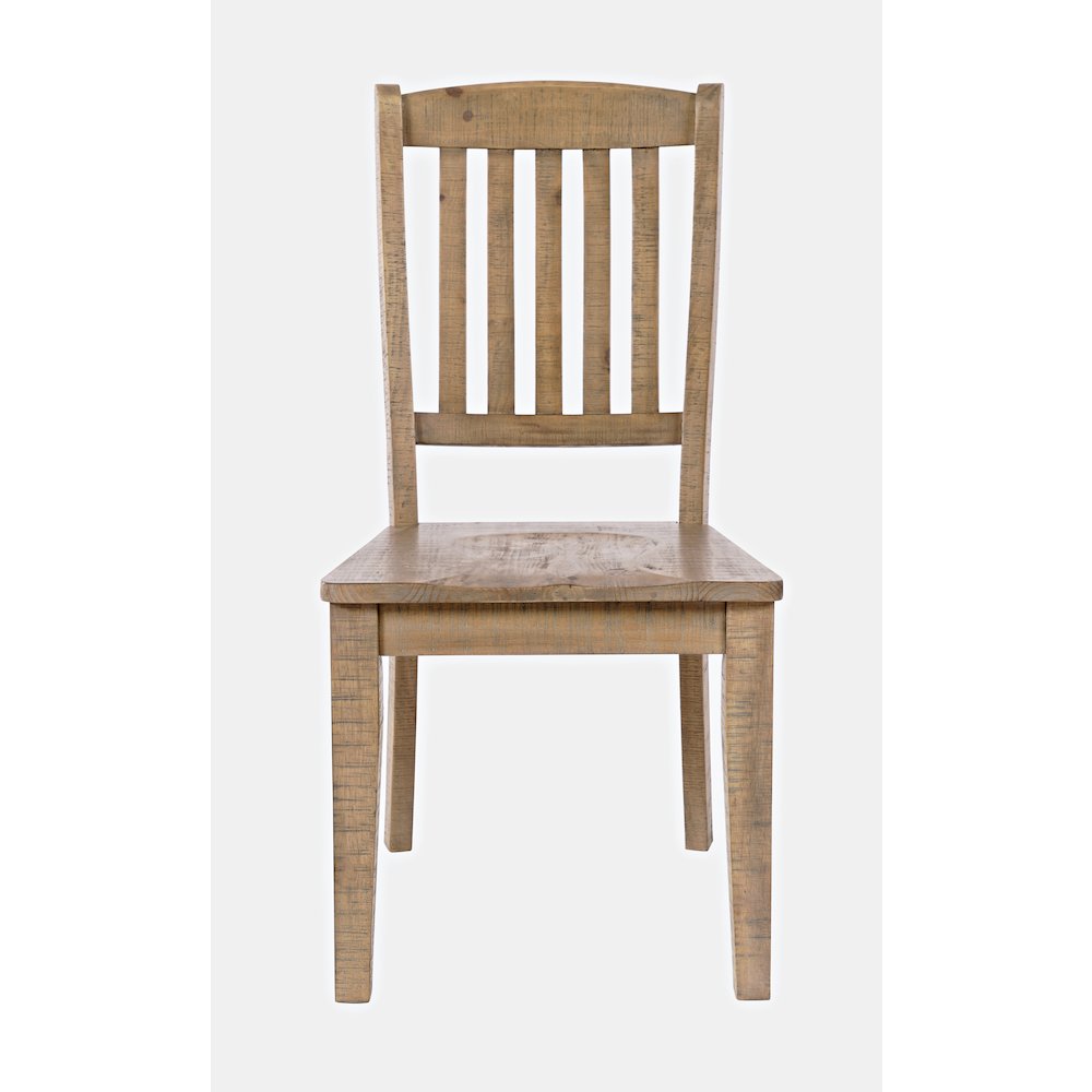 Carlyle Crossing Solid Wood 78" Seven-Piece Dining Set with Slat Chairs