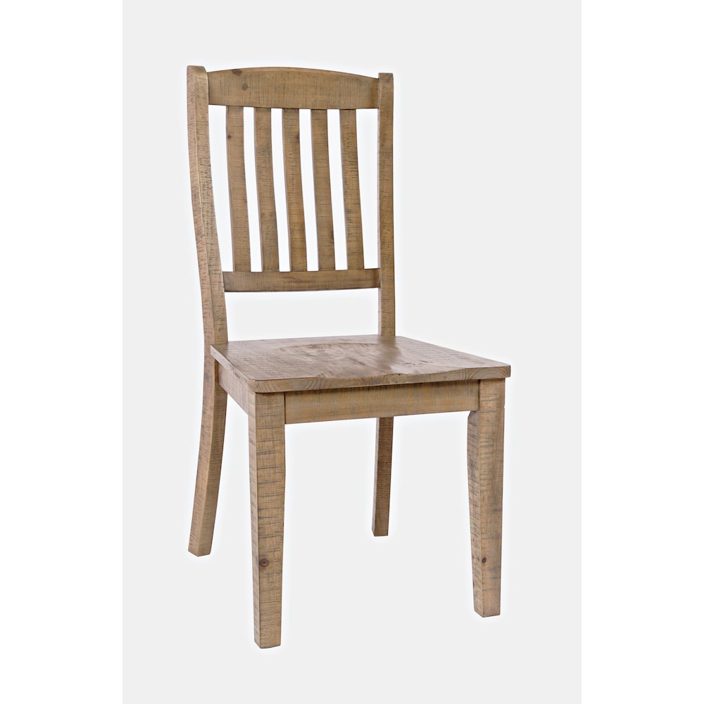 Carlyle Crossing Solid Wood 78" Seven-Piece Dining Set with Slat Chairs