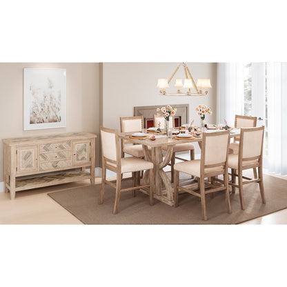 Fairview Transitional Upholstered Counter Stool (Set of 2)