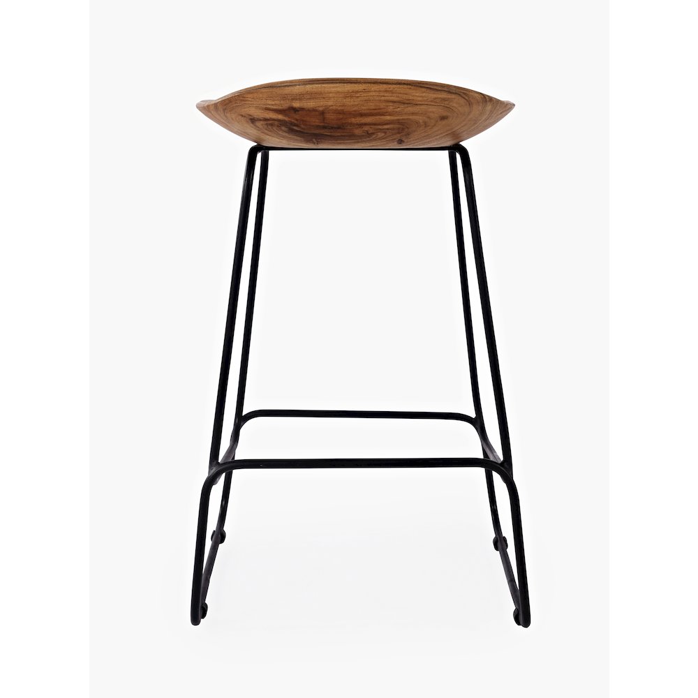 Nature's Edge Solid Acacia Counter Height Backless Stool (Set of 3)