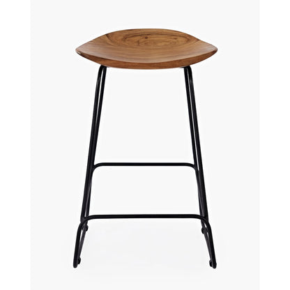 Nature's Edge Solid Acacia Counter Height Backless Stool (Set of 3)