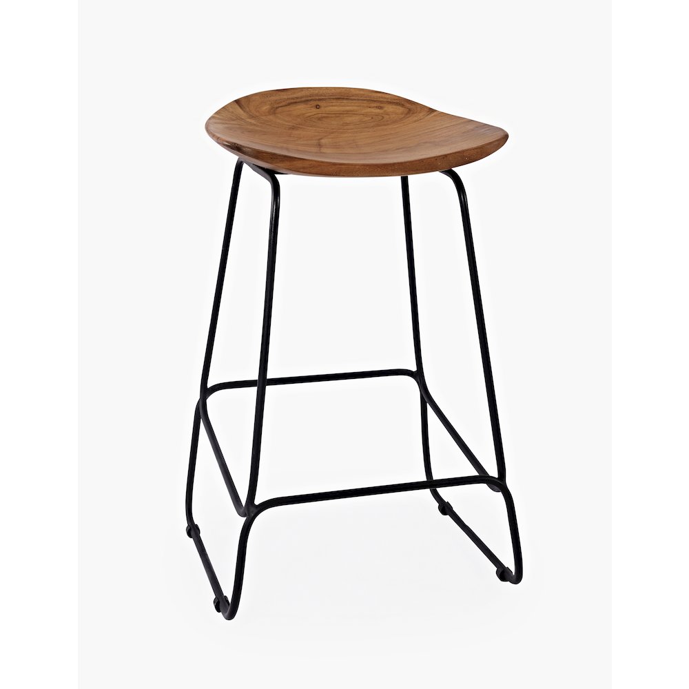 Nature's Edge Solid Acacia Counter Height Backless Stool (Set of 3)