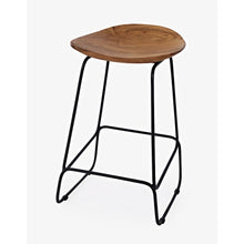 Nature's Edge Solid Acacia Counter Height Backless Stool (Set of 3)