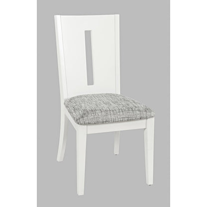 Urban Icon Contemporary 42" Round Five-Piece Dining Set with Upholstered Chairs