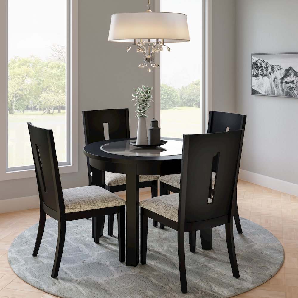 Urban Icon Contemporary Slotback Upholstered Dining Chair (Set of 2)