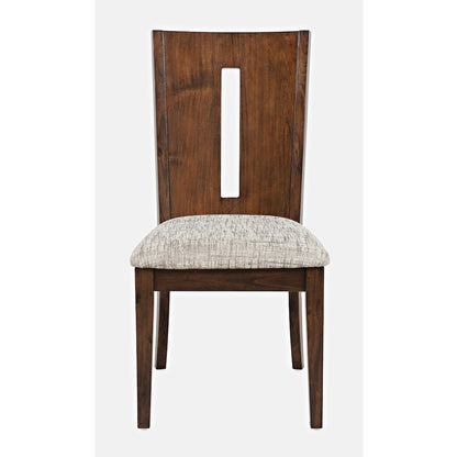 Urban Icon Contemporary 66" Seven-Piece Dining Set with Upholstered Chairs