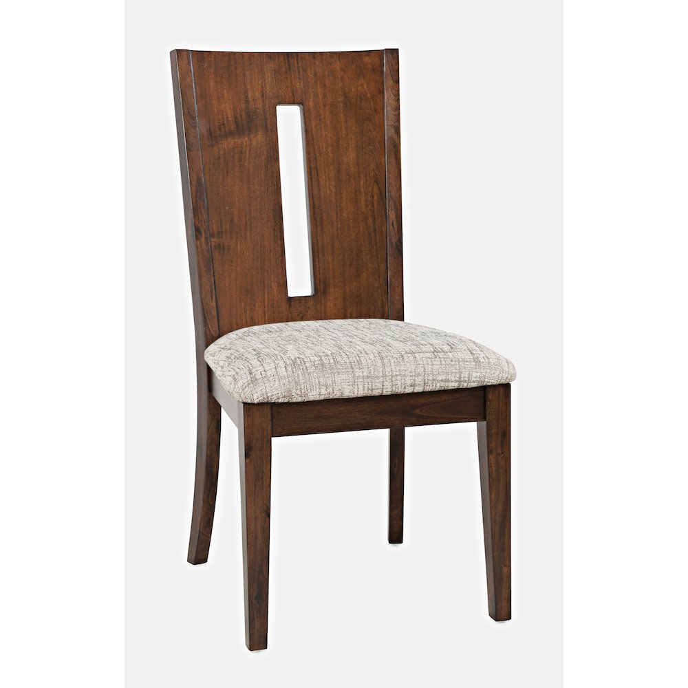 Urban Icon Contemporary 42" Round Five-Piece Dining Set with Upholstered Chairs