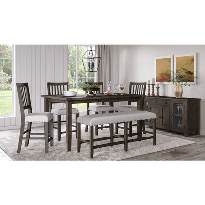 Willow Creek Distressed Solid Wood Upholstered Slatback Chair (Set of 2)