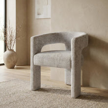 Modern Jacquard Counter Stool, Iron Frame, Grey, Single