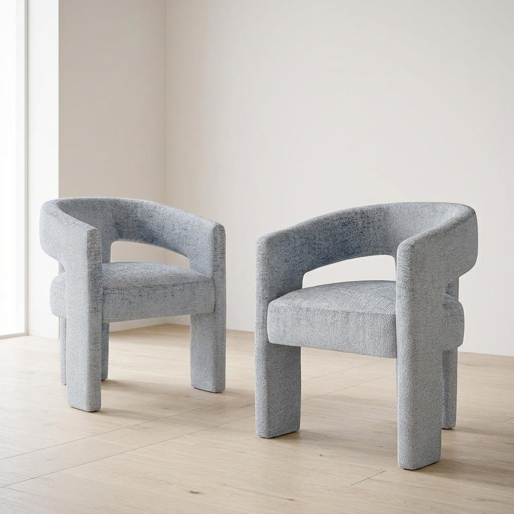 Modern Upholstered Counter Stool, Iron Frame, Forest, Set of 4