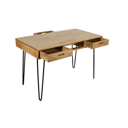 Rollins 52" Solid Acacia Dining Set with Four Backless Barstools
