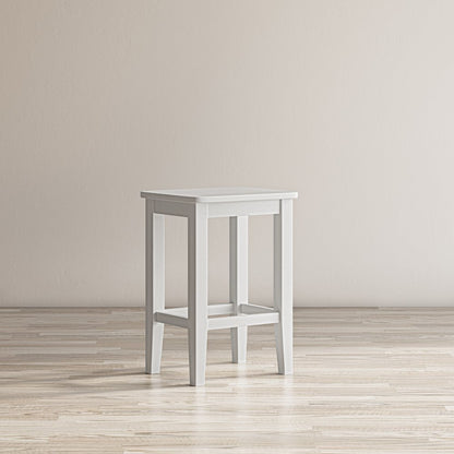 Coastal Wire-Brushed Acacia Three Piece Backless Counter Height Dining Set