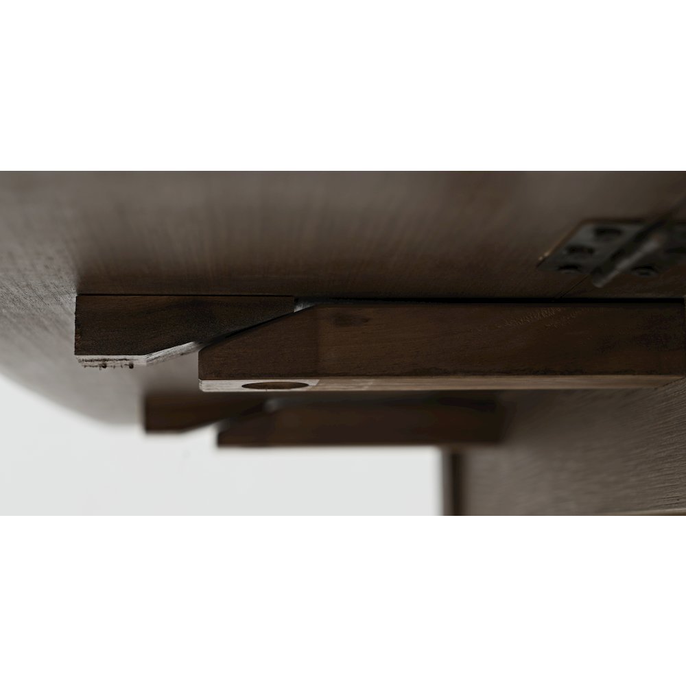 Coastal Wire-Brushed Acacia Drop-Leaf Coastal Wire-Brushed Acacia Dining Table