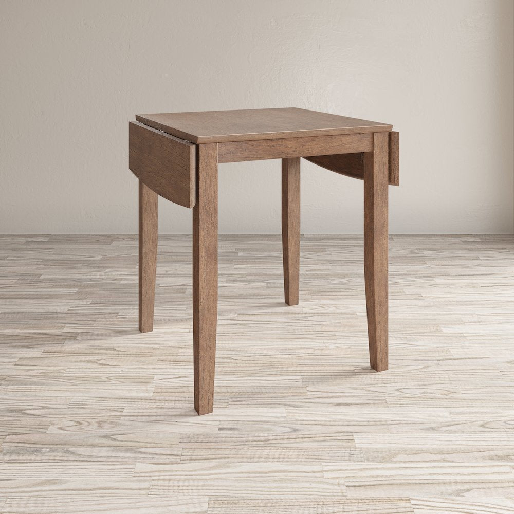 Coastal Wire-Brushed Acacia Three Piece Backless Counter Height Dining Set