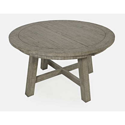 Telluride Contemporary Rustic Farmhouse Solid Wood Round to Oval Dining Table