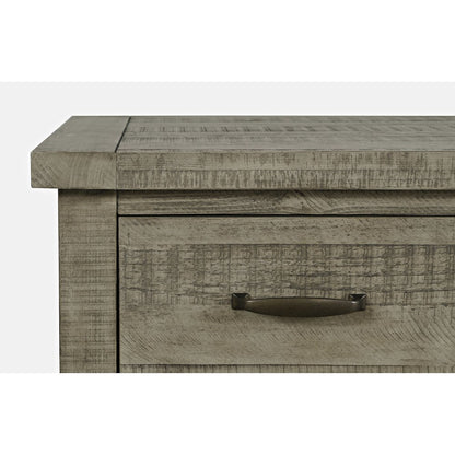 Telluride Rustic Farmhouse Solid Wood Sideboard Buffet Hutch with LED Lights